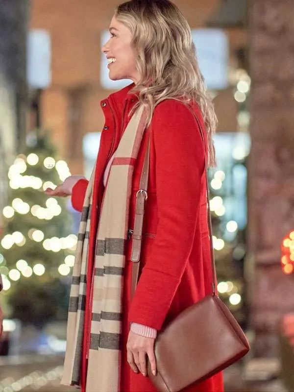 Katrina Bowden The Most Colorful Time of the Year Red Wool Coat