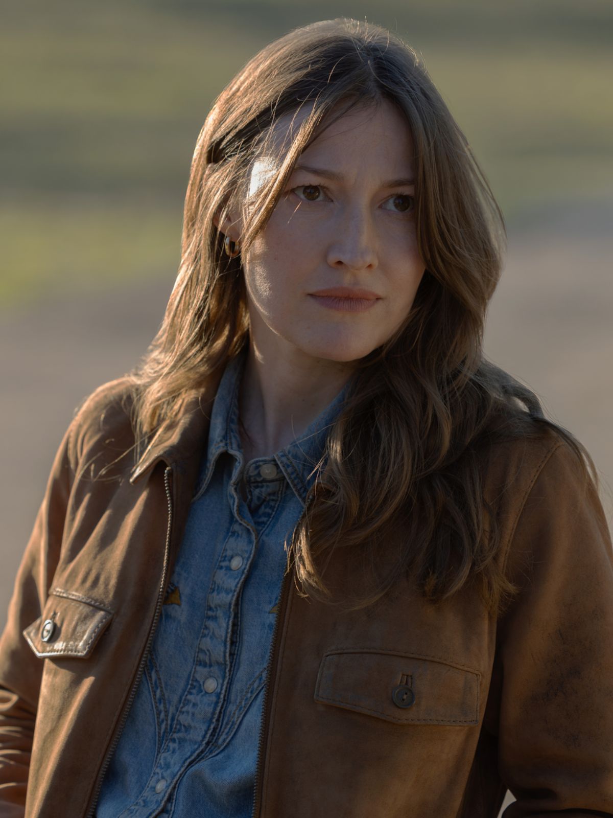 Kelly Macdonald Lanterns Brown Cotton Jacket