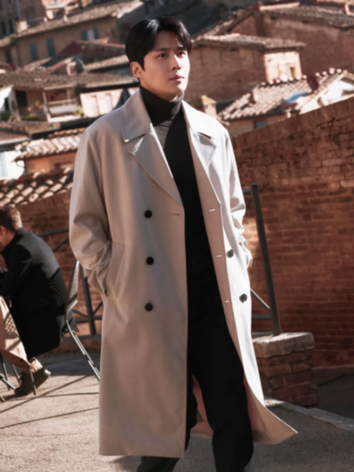 Kim Seon-ho Can This Love Be Translated Beige Wool Trench Coat
