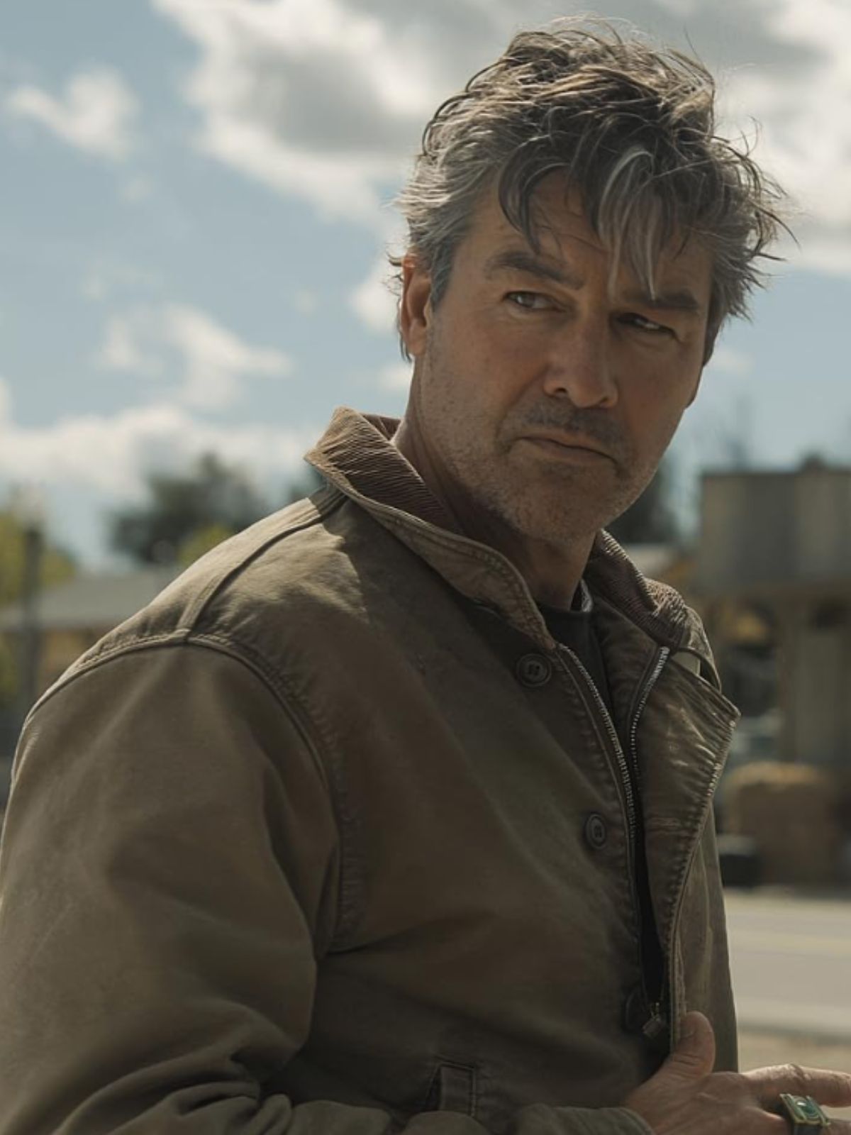Kyle Chandler Lanterns Brown Cotton Jacket