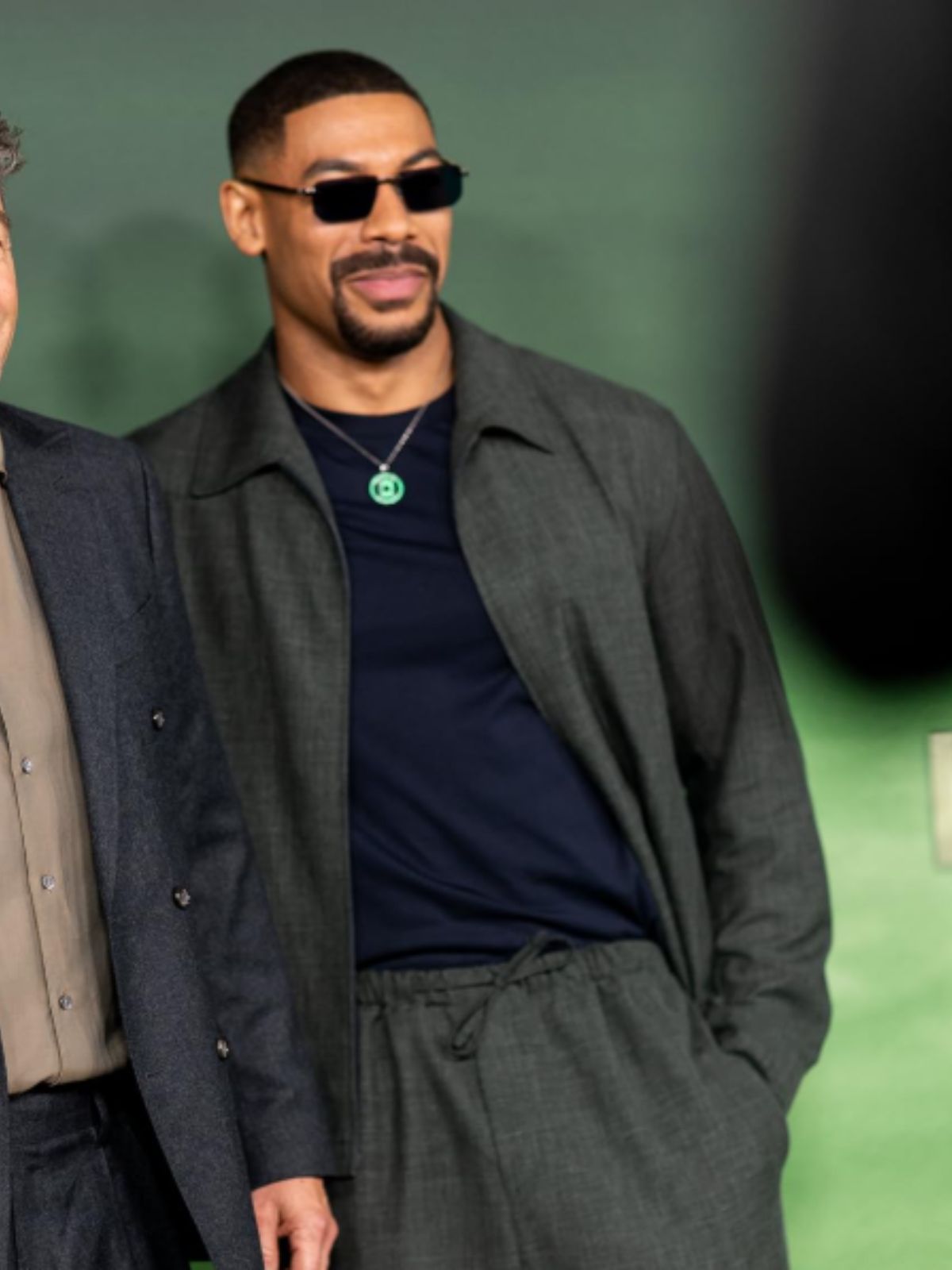 Lanterns Premiere Aaron Pierre Gray Cotton Jacket