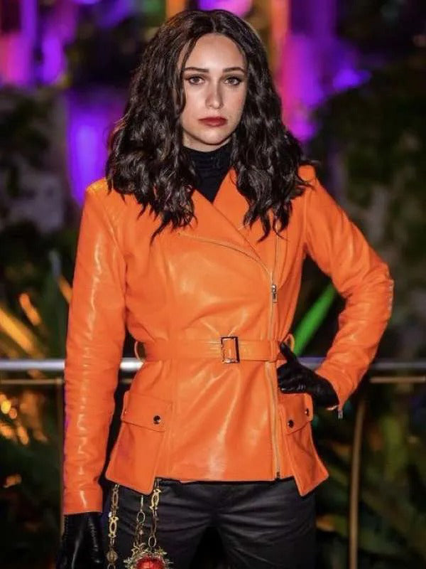 Laura Donnelly Werewolf by Night Orange Leather Jacket