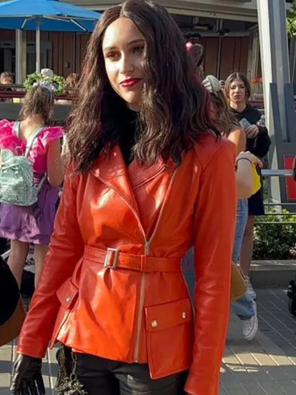 Laura Donnelly Werewolf by Night Orange Leather Jacket