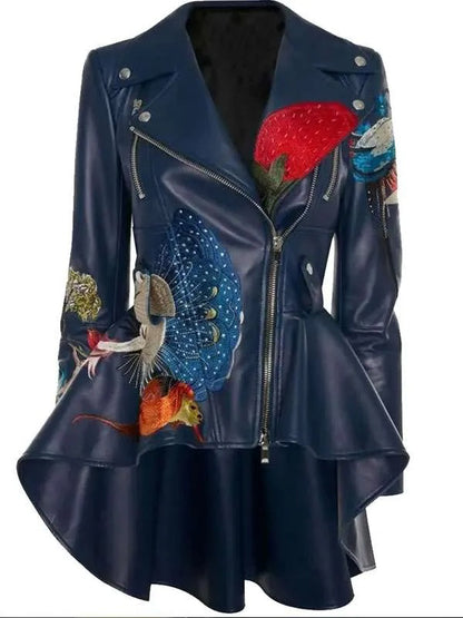 Linda Cardellini No Good Deed Blue Leather Jacket
