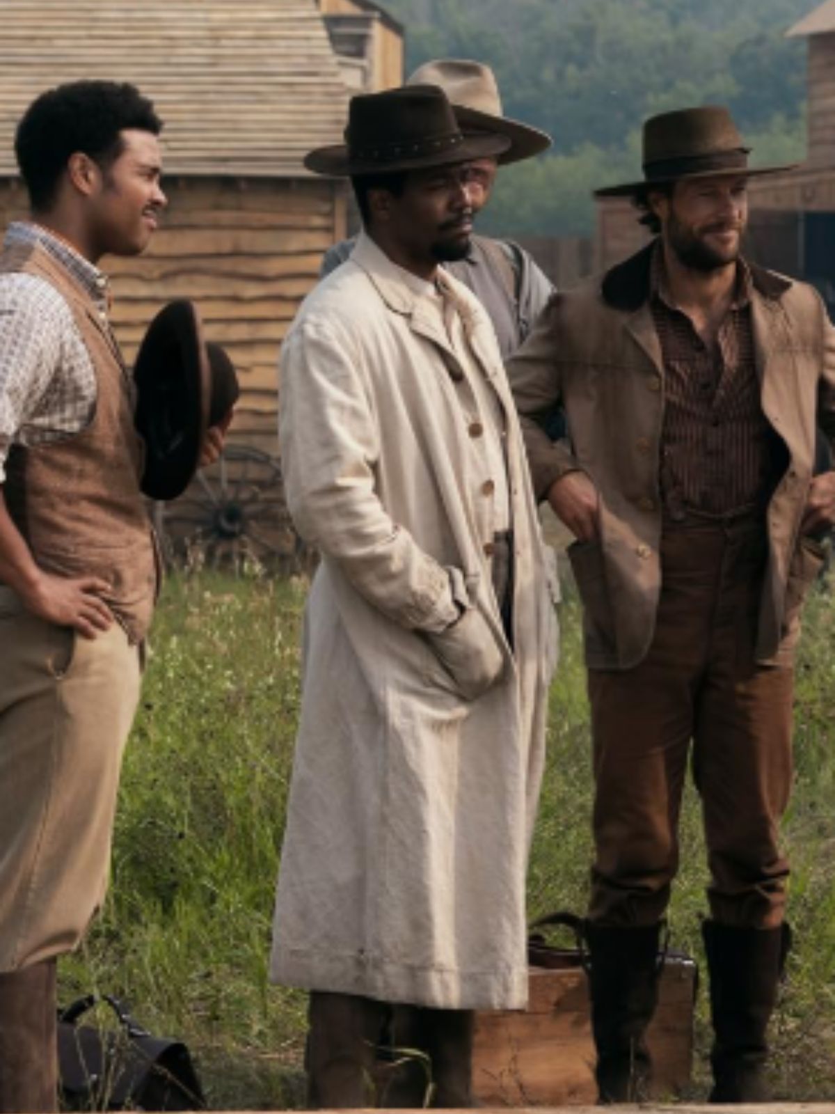 Little House on the Prairie Jocko Sims Beige Cotton Coat
