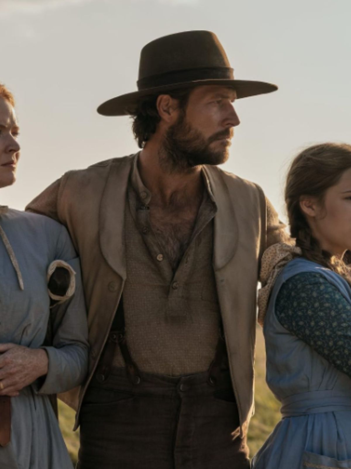Little House on the Prairie Luke Bracey Beige Cotton Vest
