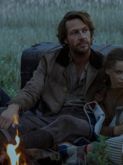 Little House on the Prairie Luke Bracey Brown Cotton Jacket