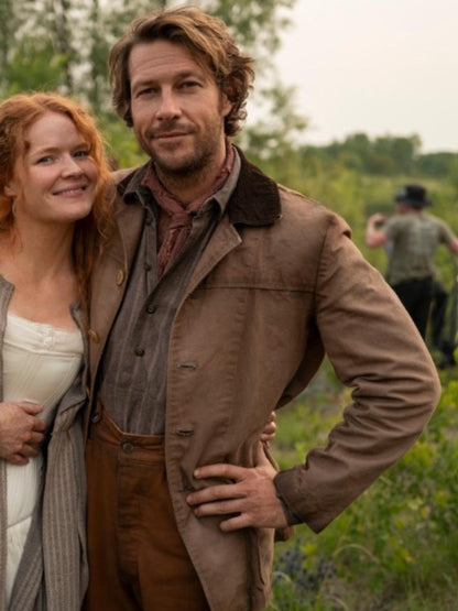 Little House on the Prairie Luke Bracey Brown Cotton Jacket