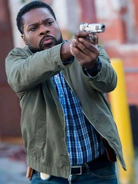Major Crimes Malcolm-Jamal Warner Cotton Green Jacket