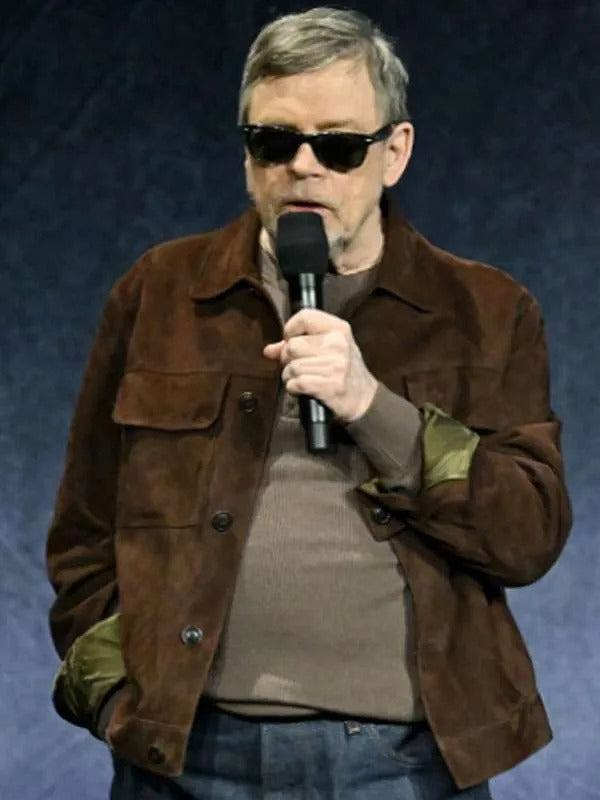 Mark Hamill The Long Walk 2025 Suede Leather Jacket