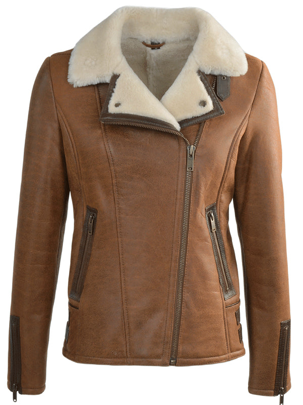 Mens B3 Aviator Brown Leather Jacket