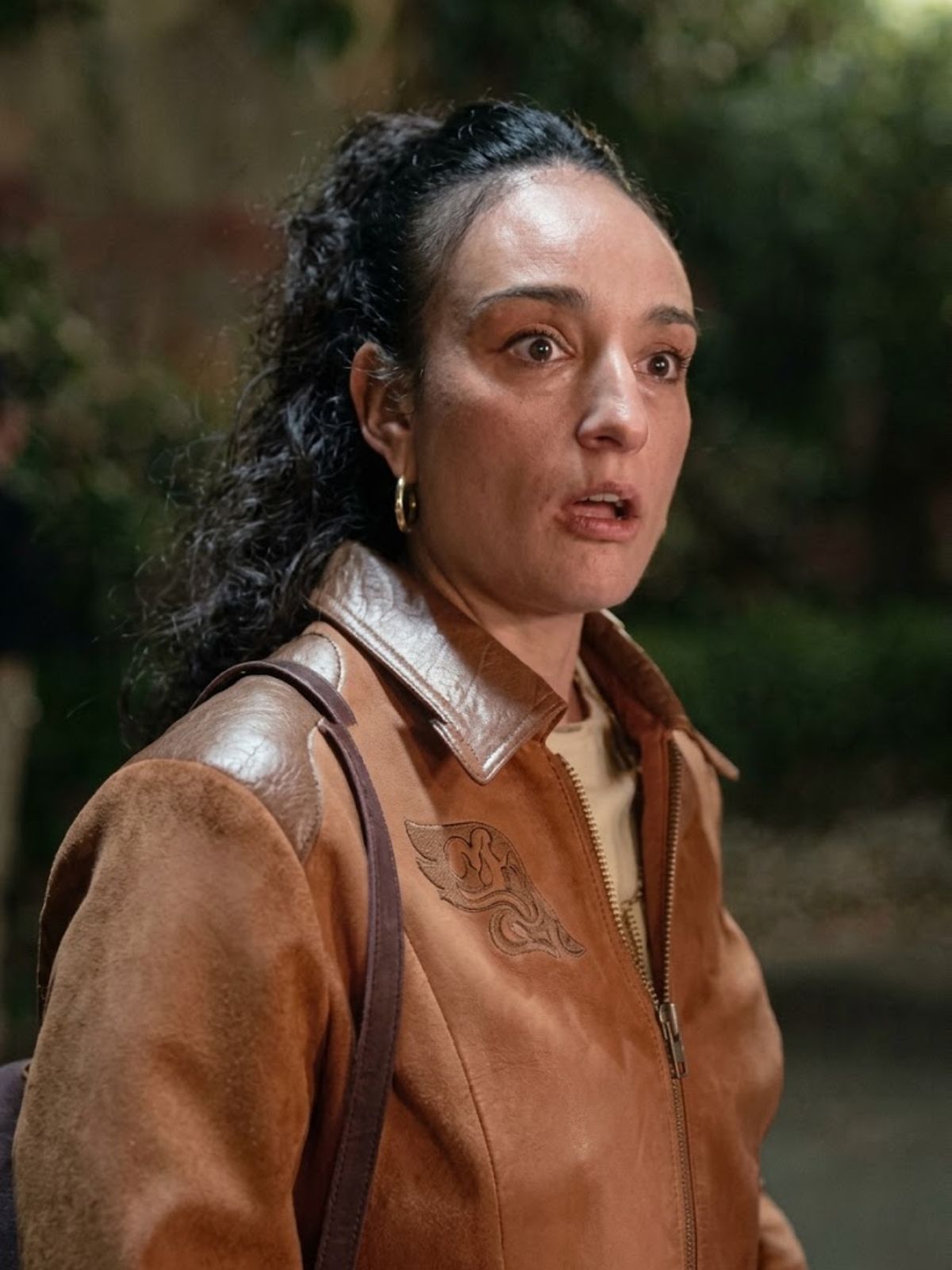 Mercedes Assad Ted Lasso Margy El Sherif Brown Suede Leather Jacket