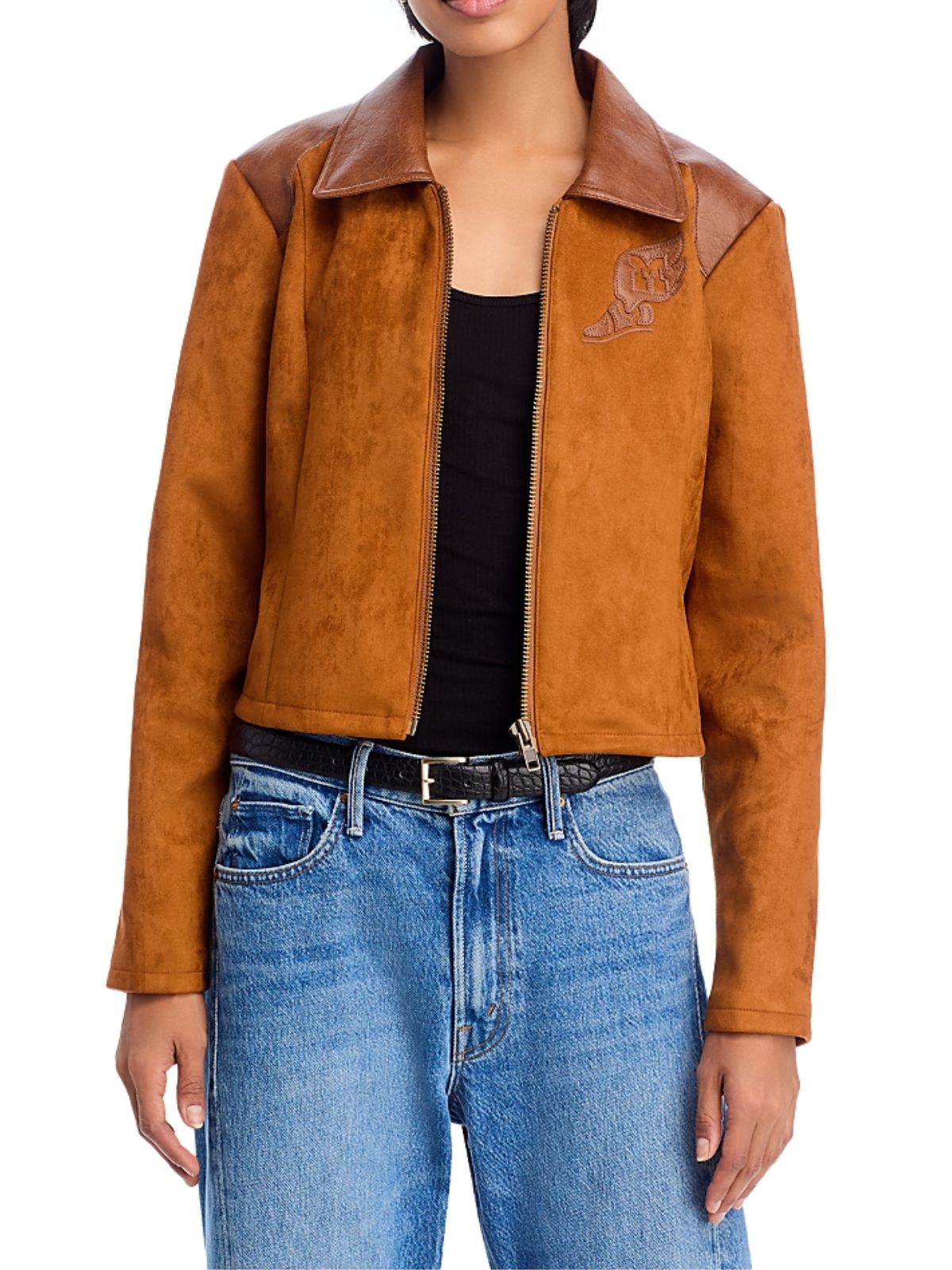 Mercedes Assad Ted Lasso Margy El Sherif Brown Suede Leather Jacket