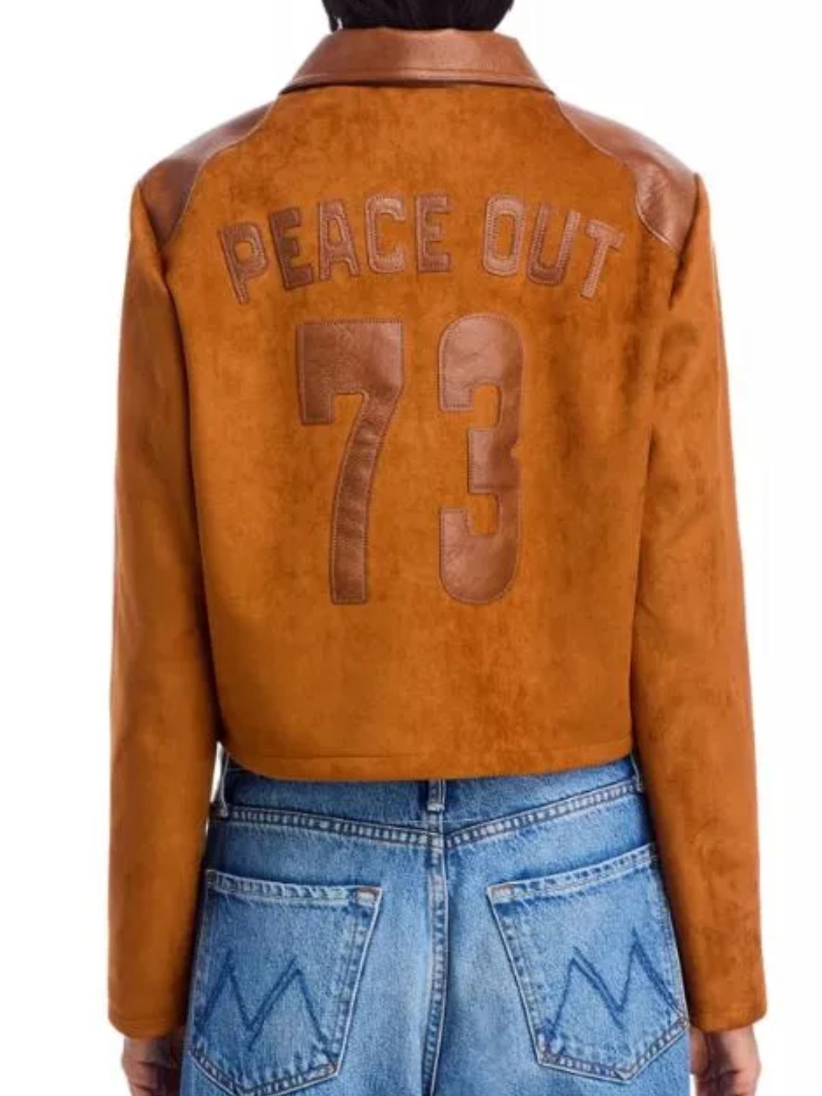 Mercedes Assad Ted Lasso Margy El Sherif Brown Suede Leather Jacket