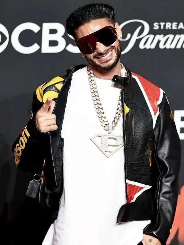 MTV Video Music Awards Pauly D Black Leather Jacket
