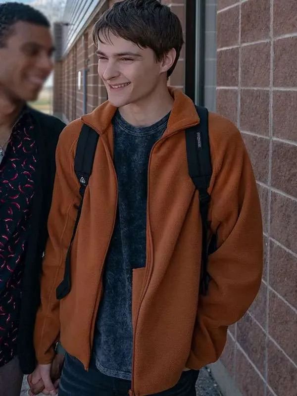 My Life with the Walter Boys S02 Nathan Walter Brown Wool Jacket