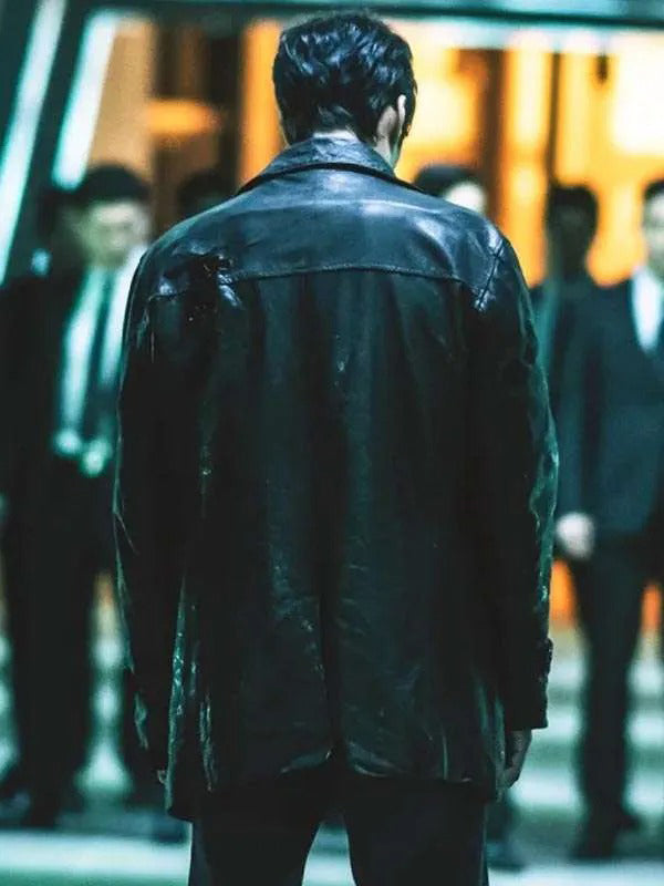 Naam Gi-joon Mercy for None 2025 Black Leather Coat