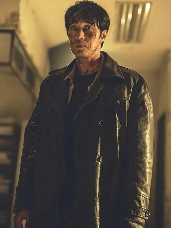 Naam Gi-joon Mercy for None 2025 Black Leather Coat