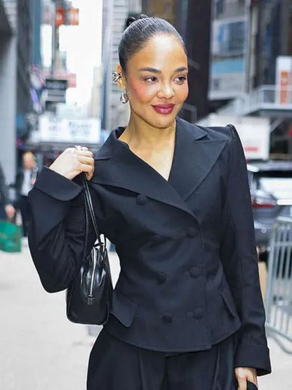 New York City Tessa Thompson Black Blazer