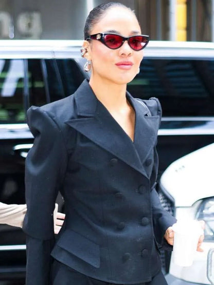 New York City Tessa Thompson Black Blazer