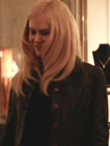 Nicole Kidman Nine Perfect Strangers 2025 Black Leather Jacket