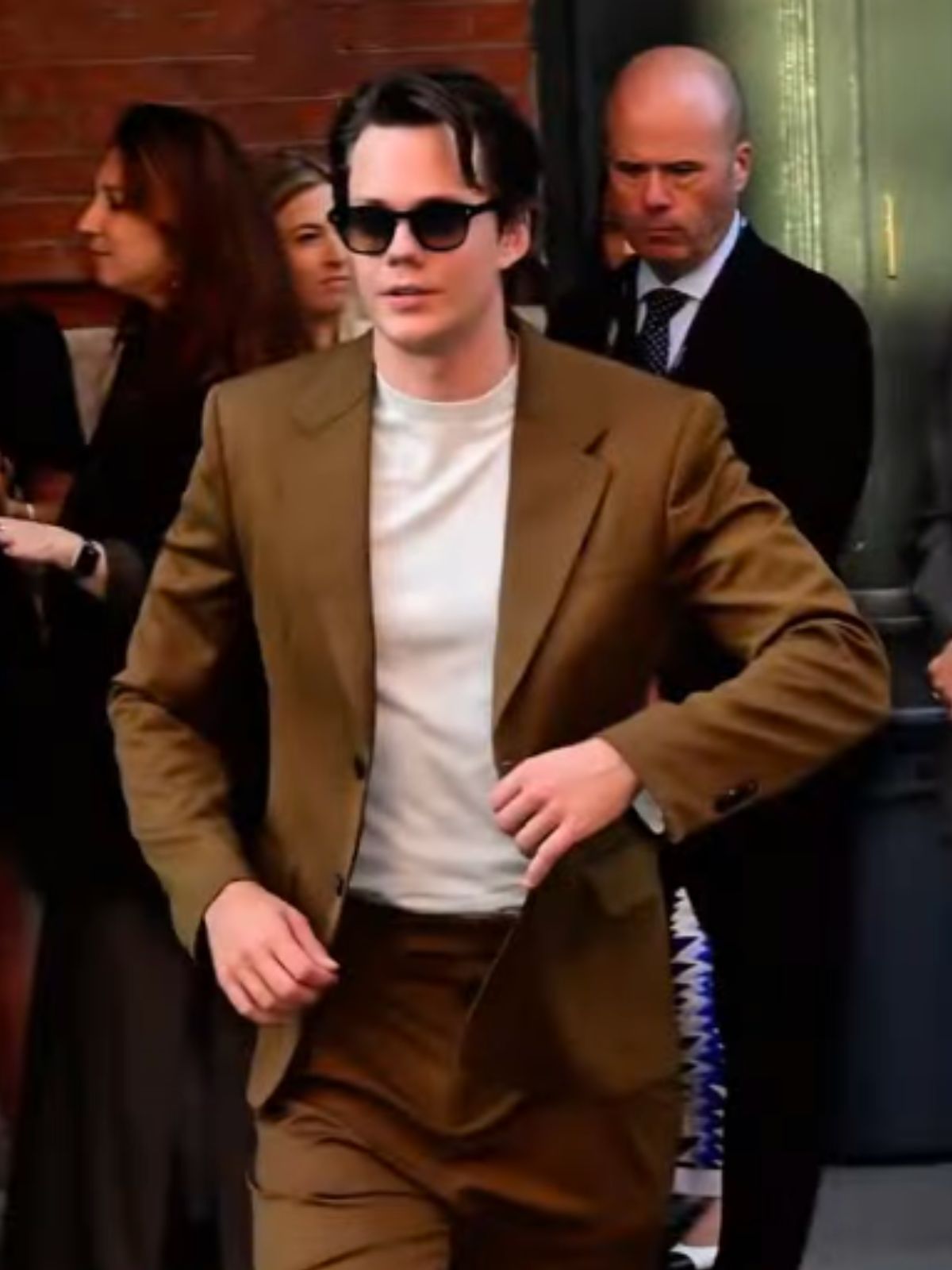 NYC Bill Skarsgård Brown Blazer