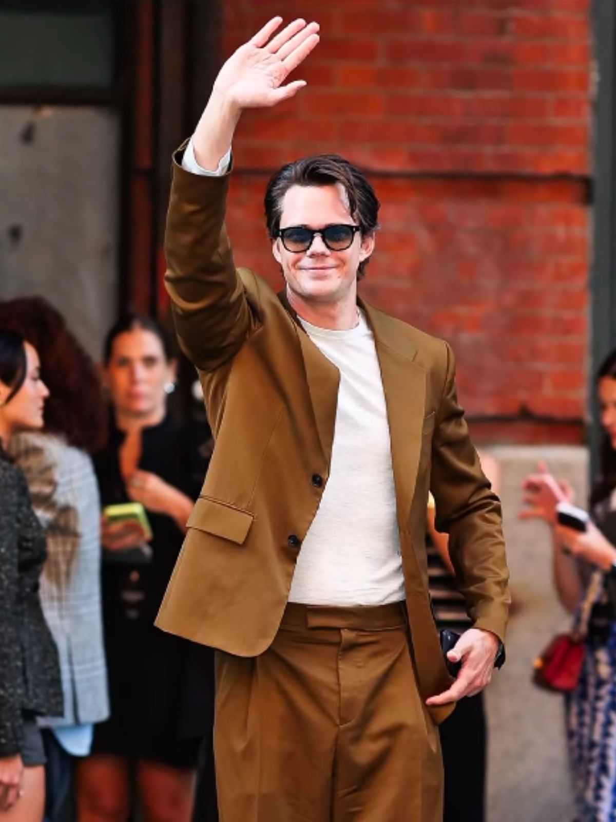 NYC Bill Skarsgård Brown Blazer