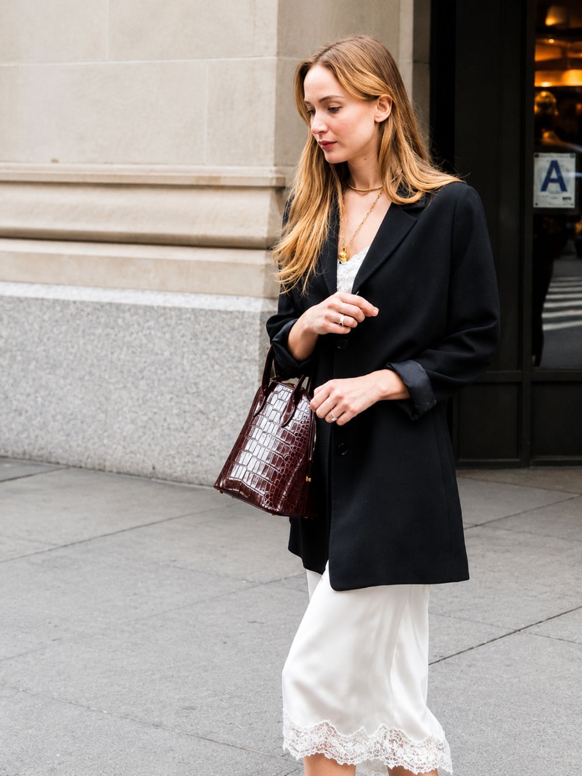 NYC Jennifer Lawrence Black Blazer