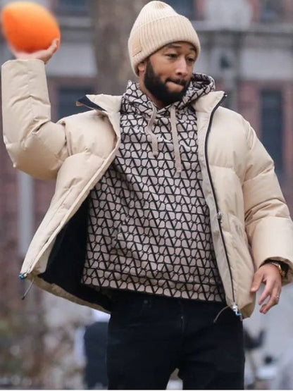 NYC John Legend Holiday Puffer Jacket