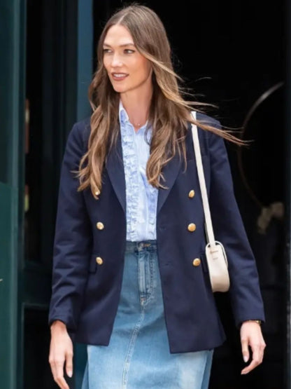 NYC Karlie Kloss Navy Blue Blazer