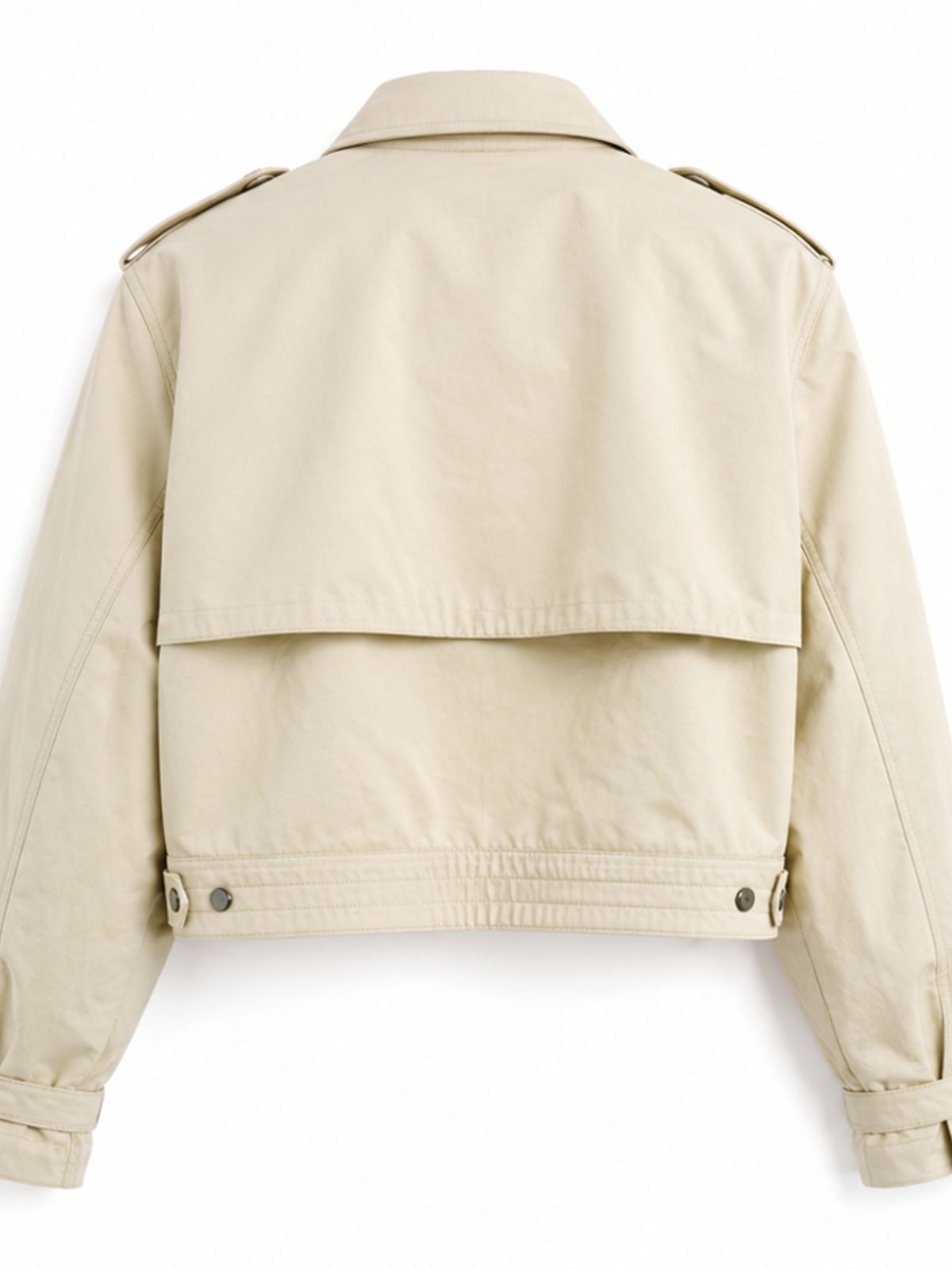 NYC Millie Bobby Brown Beige Cotton Jacket