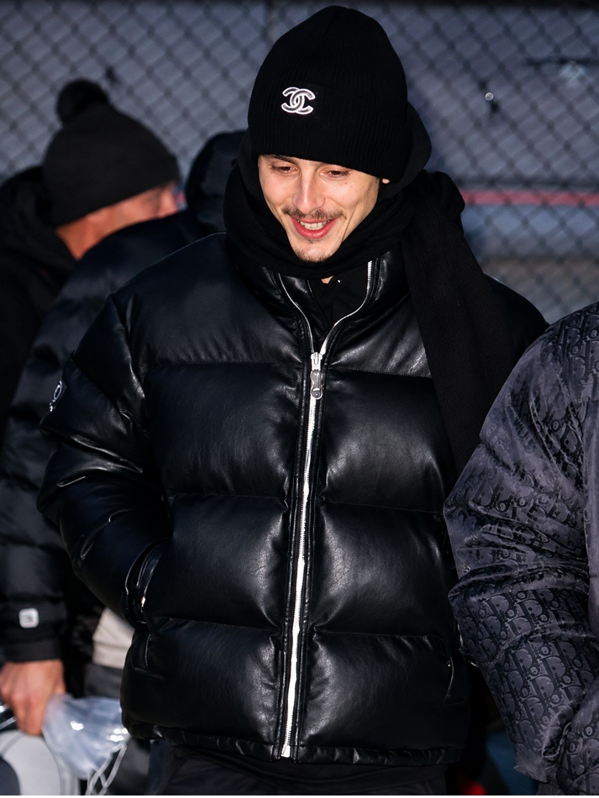 NYC Timothée Chalamet Black Puffer Jacket
