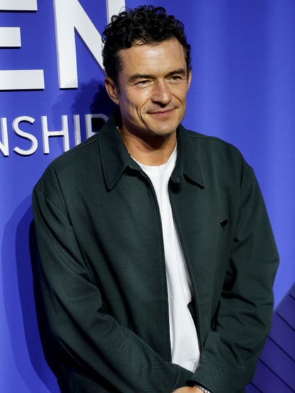 Orlando Bloom US Open Championship Green Cotton Jacket