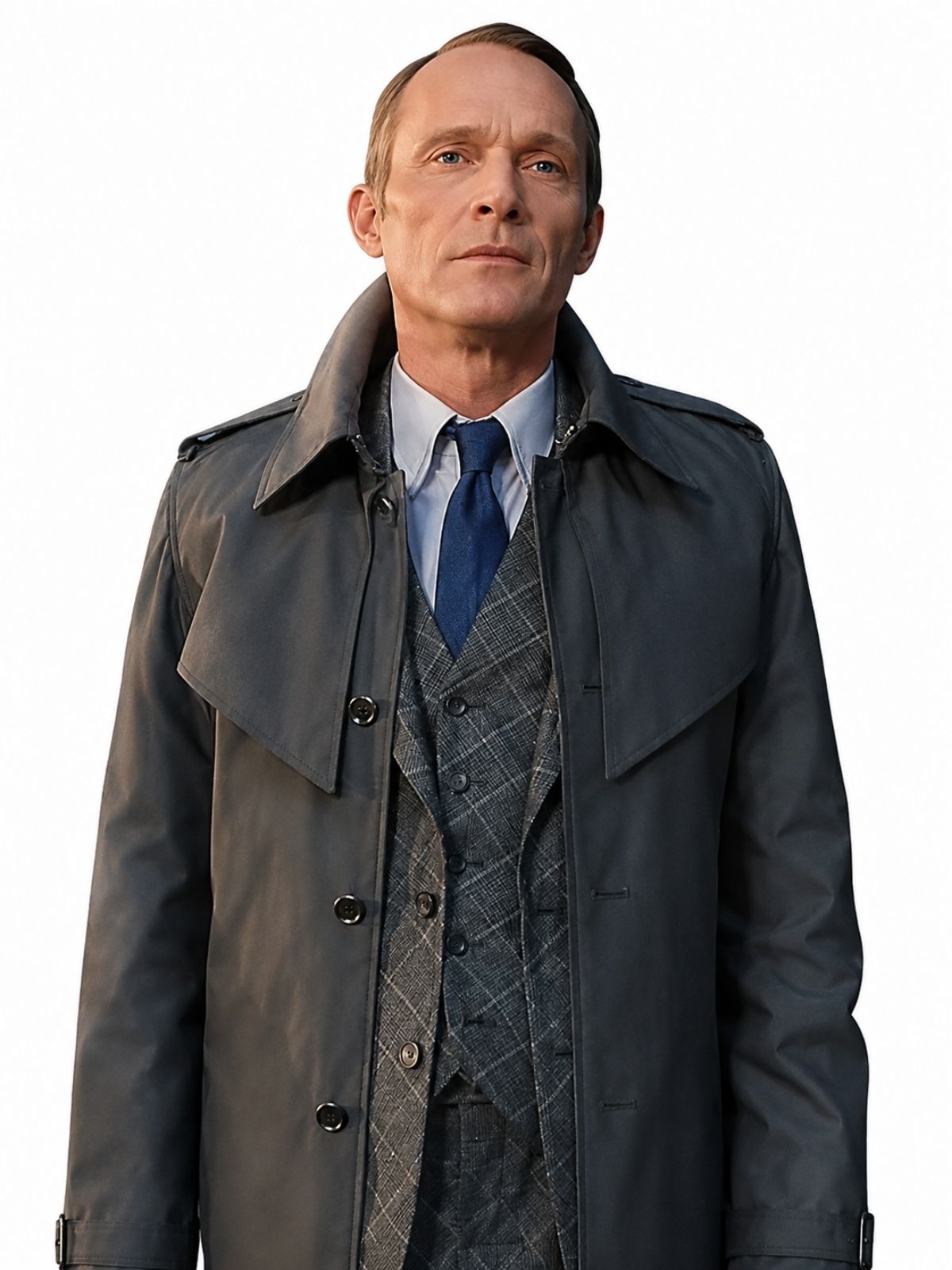 Paul Bettany Vision Quest Gray Trench Coat