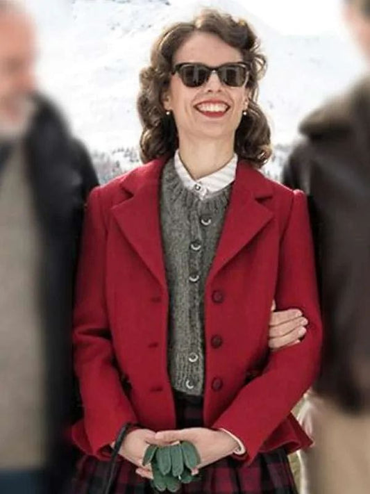 Paula Beer I’m Not Stiller Red Wool Blazer