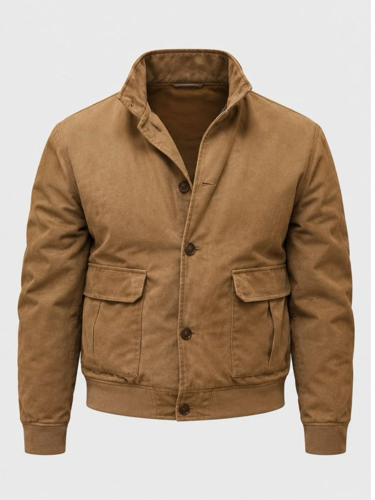 Peter Serafinowicz Hit Point Brown Suede Leather Jacket