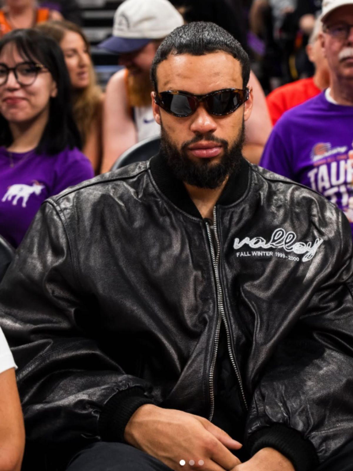 Phoenix Dillon Brooks Black Bomber Leather Jacket