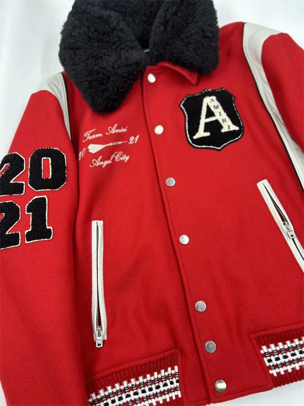 Power Book II Ghost S03 Tariq St. Patrick Red Bomber Jacket