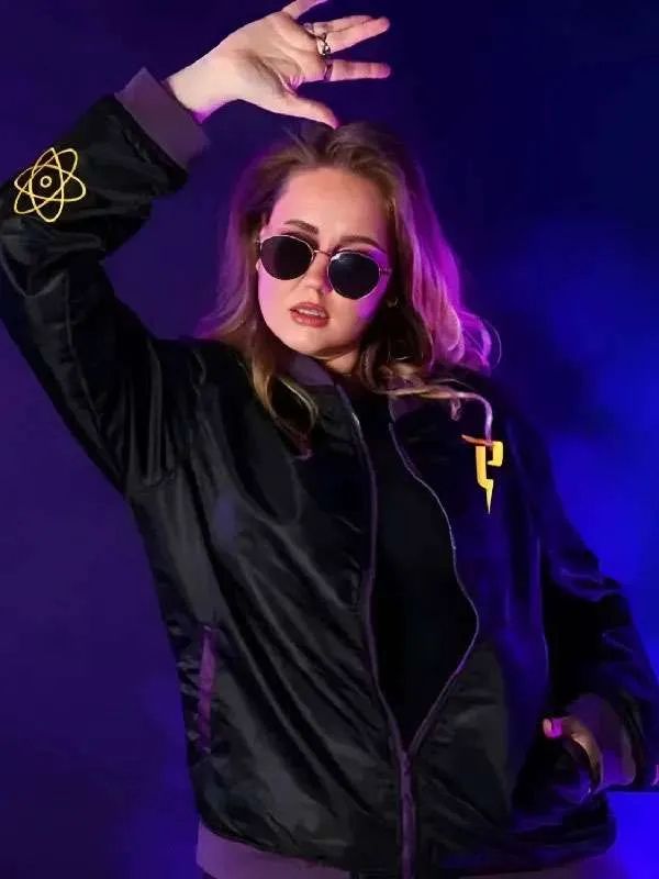 Powerline Black Bomber Jacket