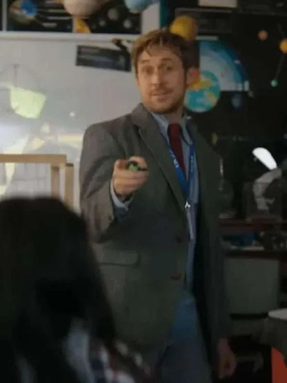 Project Hail Mary Ryan Gosling Gray Wool Blazer