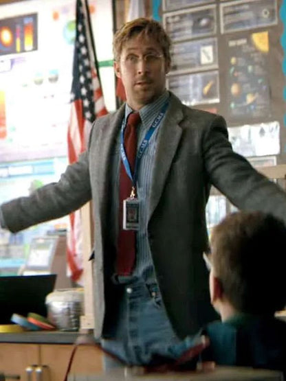Project Hail Mary Ryan Gosling Gray Wool Blazer