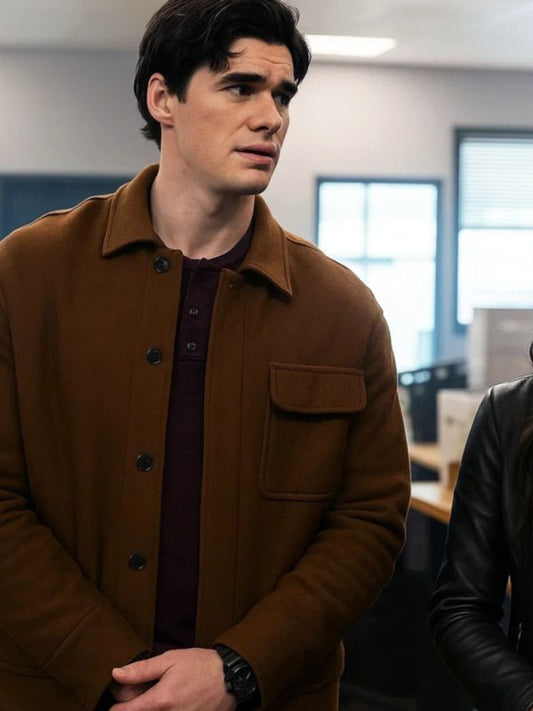 Providence Falls S01 Liam O’Conner Brown Wool Jacket