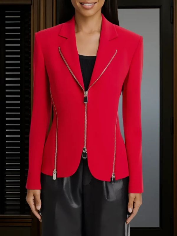 Reasonable Doubts S03 Brandee Evans Red Blazer