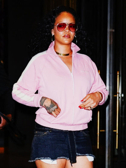 Rihanna NYC Pink Polyester Track Jacket