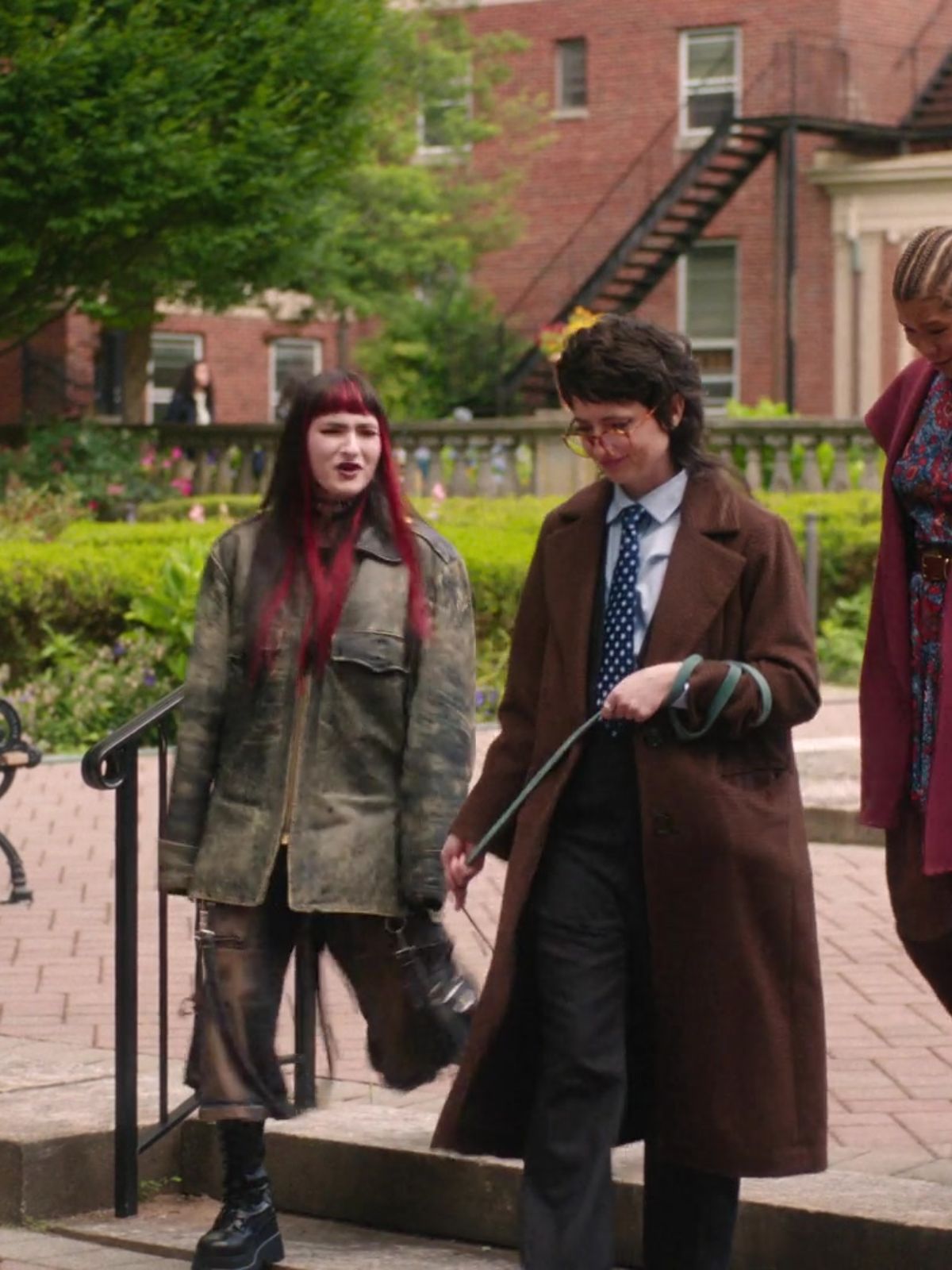 Roommates Sarah Sherman Brown Wool Coat
