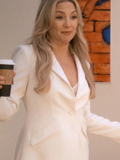 Running Point Kate Hudson White Blazer