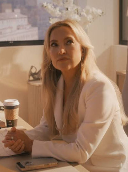Running Point Kate Hudson White Blazer