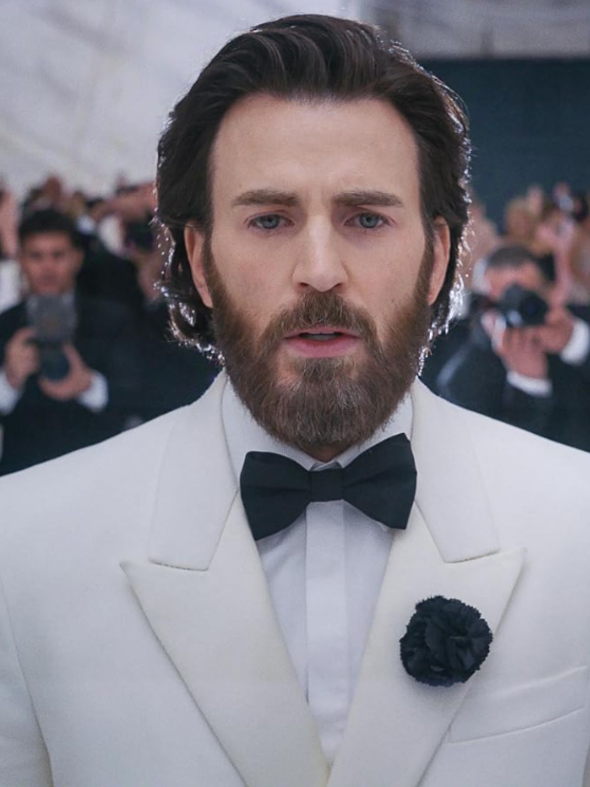 Sacrifice Chris Evans White Blazer