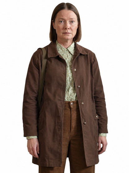 Samantha Sloyan Carrie Brown Cotton Coat