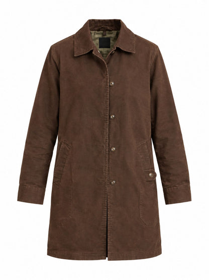 Samantha Sloyan Carrie Brown Cotton Coat